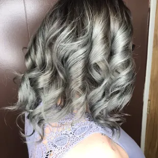 Silver pearl ombre