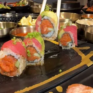 sushi and sashimi, sashimi, sushi, food