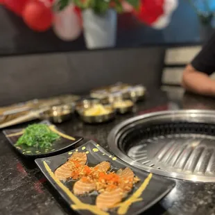 Salmon carpaccio
