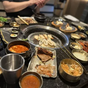 Nearing the end of our meal!