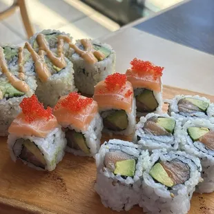 sushi, food, sashimi, sushi and sashimi