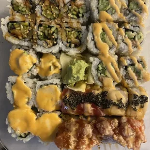 Mixed selection of rolls