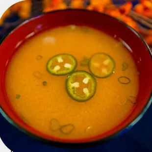 Spicy miso soup $3.95