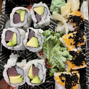 Tuna Avocado Roll and Tigger Roll