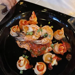 a plate of food on a table