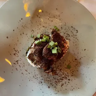 a plate of food on a table