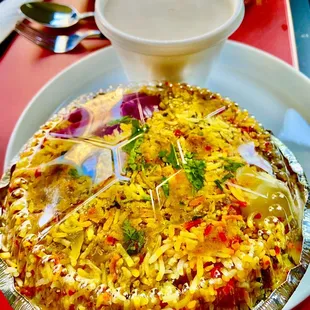 Chicken Biryani and large side of Raita-5/23