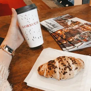 Coffee and Chocolate Croissant