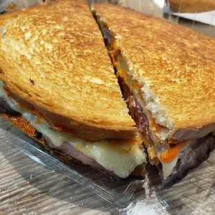 Prime rib panini