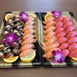 sushi and sashimi, sushi, sashimi, food