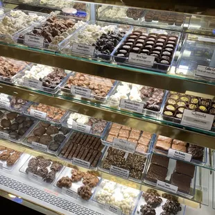 a variety of chocolates