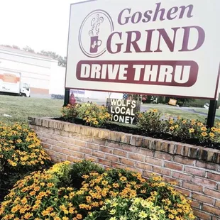 Entrance Sign at Goshen Grind