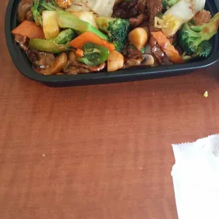 Hunan beef.