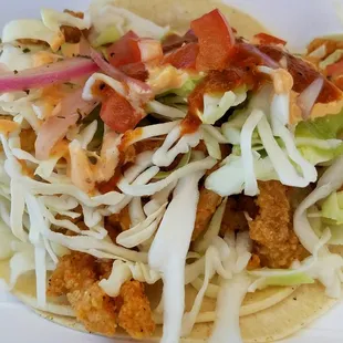 Calamari taco $4