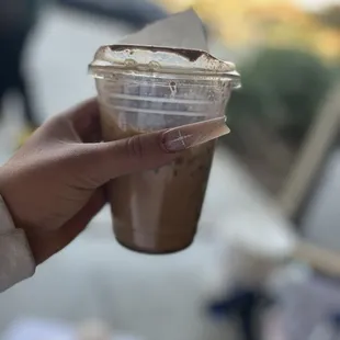 Abuelita iced latte light ice