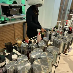 Thats where Panda creates his delicious drinks