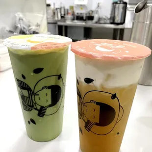 Matcha tea and Jade Jasmine Green Tea with salt cream, 8/10