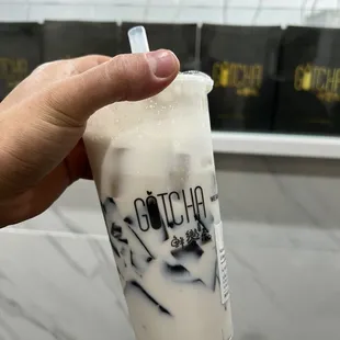 Fresh Milk w Grass Jelly