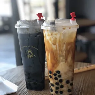 Bamboo Charcoal Milk Tea / Black Sugar Milk