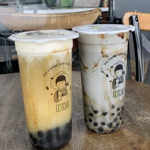 Bamboo Charcoal Milk Tea