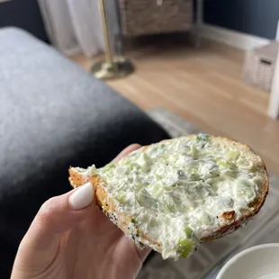 Everything Bagel with Scallion Cream Cheese