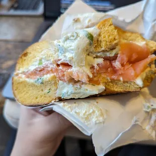 Lox sandwich