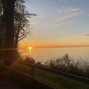 Patio view of sunset