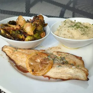 Pan fried walleye was excellent