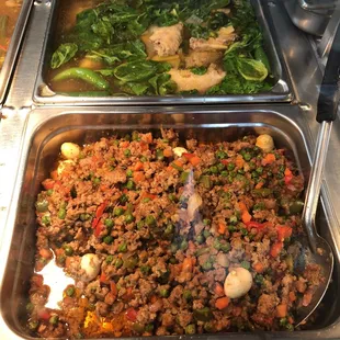 a variety of food items