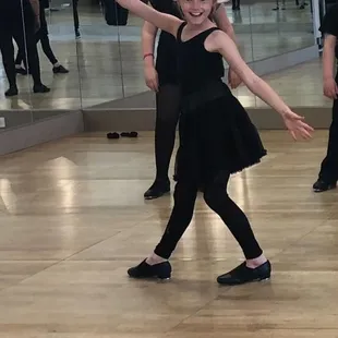 We teach tap, jazz, ballet, lyrical, musical theater dance and hip hop.