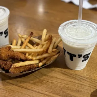 Kid's Meal Chicken Tenders with Fries and a Milk