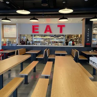 Inside of the new restaurant!