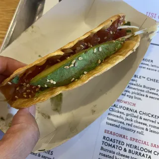 Ahi Poke Crispy Tacos