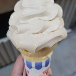 Small salted caramel soft serve