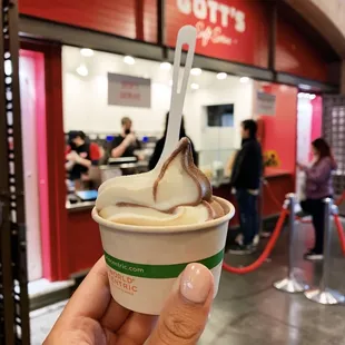 Oatley Vanilla and Chocolate Swirl Soft Serve