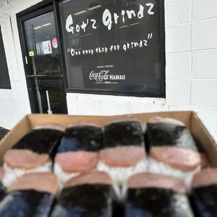 An order of 24 spam musubis