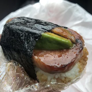 Unagi and Avocado Spam Musubi