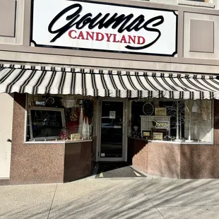 the front of the store