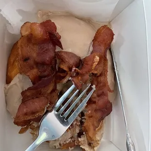 Flying Pig - maple covered with bacon