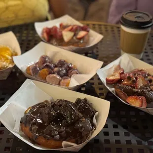 a variety of pastries