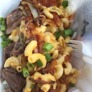 a close up of a plate of food