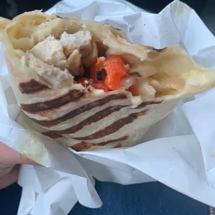 Fajita wrap is delish!