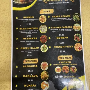 Menu side A