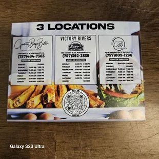 This restaurant has 3 locations. NO reason to miss out.