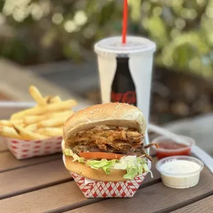 2. Straw Onion Burger Combo