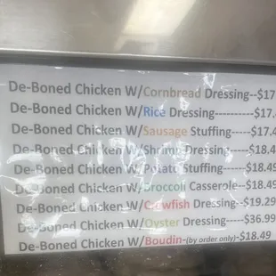 Prices