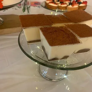 Tiramisu cups and Mini Cream Cheese Fruit Tarts