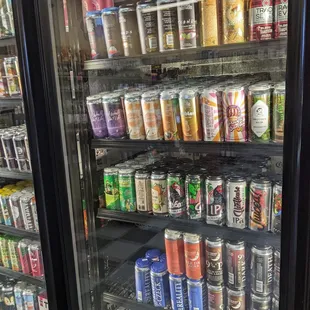 a variety of beverages