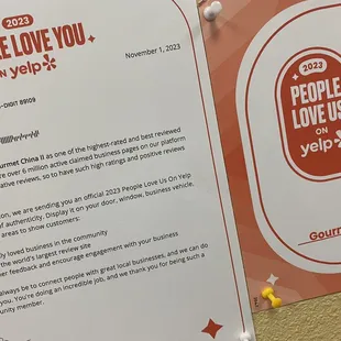 A Letter of Acceptance