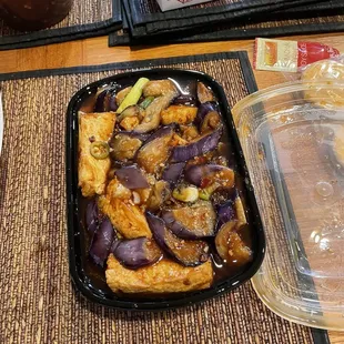 Spicy  eggplant  with bean curd...delicious over rice....Yes!